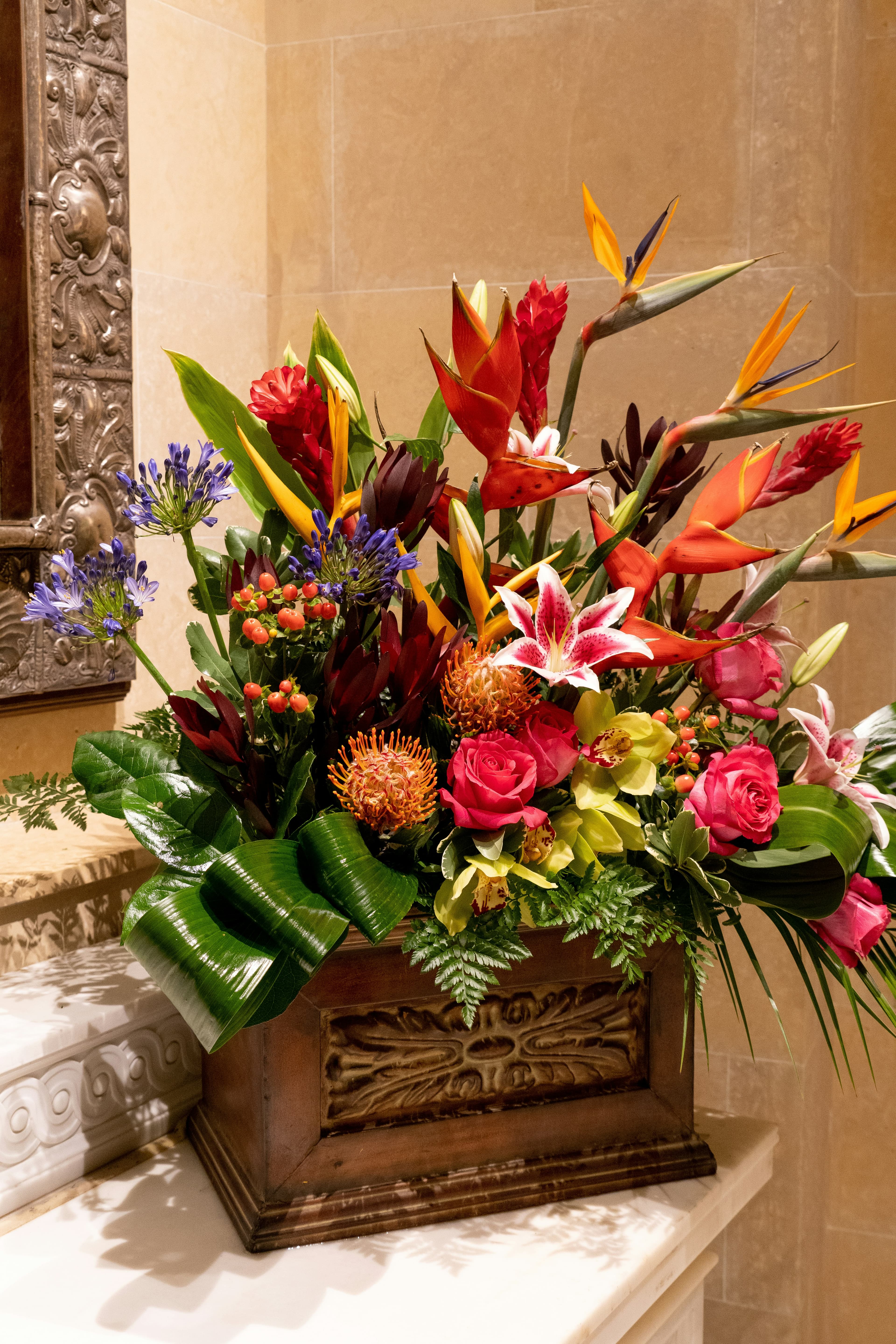 Vibrant tropical arrangement